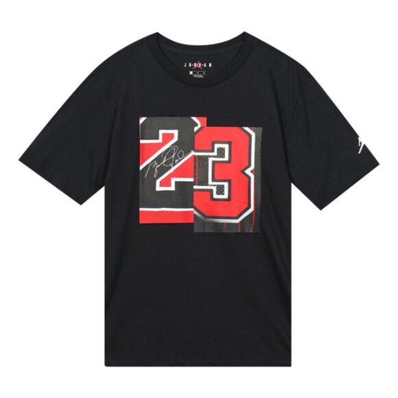 Air Jordan Casual Sports short Sleeve"23 Black" - Picture 1 of 8